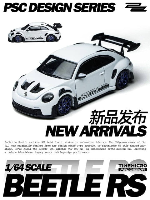 [ Pre-order ] TM647901 Time Micro TM x PSC Design 1:64 Beetle RS Concept White