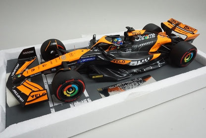1:18 MINICHAMPS 537241981 McLaren F1 Team MCL38 Emilia Romagna GP 2024 #81 O. Piastri model car