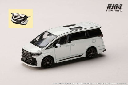 [ Pre-order ] HJ642077CW Hobby Japan 1:64 Toyota Vellfire Z Premier Hybrid (H40W) / Genuine Option Platinum White Pearl Mica