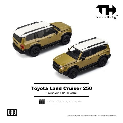 [ Pre-order ] 241079-A Trends Hobby 1:64 Toyota Land Cruiser 250 Yellow