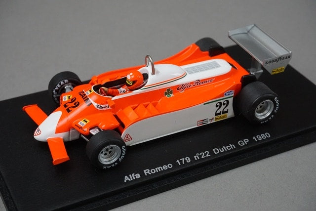 1:43 SPARK S1792 Alfa Romeo 179 Dutch Grand Prix 1980 #22 model car
