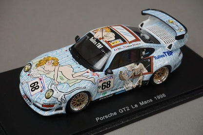 1:43 SPARK S4448 Porsche GT2 Le Mans 1998 #68 model car