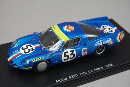 1:43 SPARK S4374 Alpine A210 Le Mans 11th 1968 #53 model car