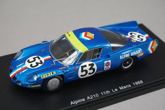 1:43 SPARK S4374 Alpine A210 Le Mans 11th 1968 #53 model car
