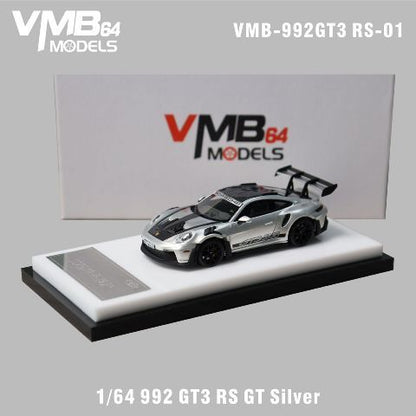 [ Pre-order ] VMB 1:64 Porsche 911 (992) RS GT Silver