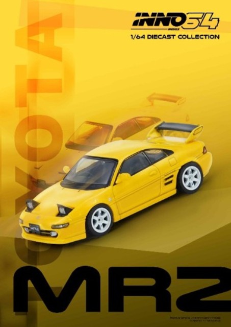 [ Pre-order ] IN64-MR2-YL INNO Model 1:64 Toyota MR2 (SW20) Yellow