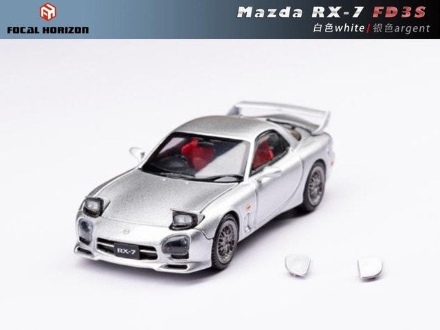 [ Pre-order ] Focal Horizon FH 1:64 Mazda RX-7 FD3S A Spec Argent (Silver)