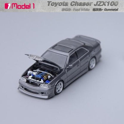 [ Pre-order ] Model One 1:64 Toyota Chaser MK6 (JZX100) Gunmetal Gray