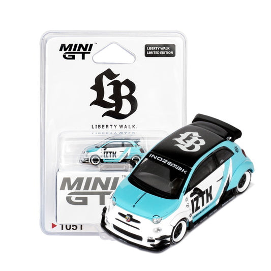 MC221-WHSB TSM MINI-GT 1:64 Abarth 595 LB-WORKS x Abarth Works IZTK *LBWK Exclusive Blister Pack