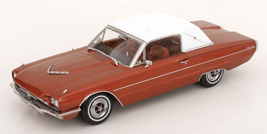 [ Pre-order ] KKDC181384 KK scale 1:18 Ford Thunderbird Landau Coupe 1966 Copper Metallic/White
