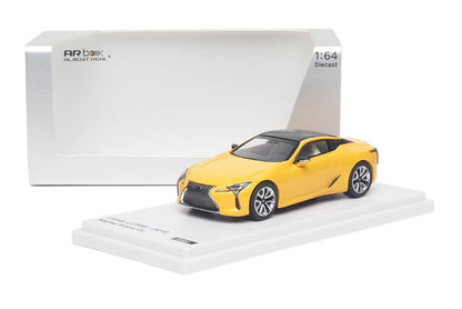 670304001 AR Box Almost Real Model 1:64 Lexus LC500 2018 Yellow model car
