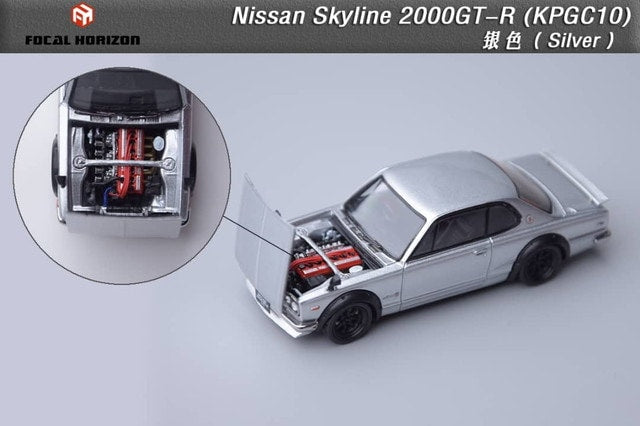 [ Pre-order ] Focal Horizon FH 1:64 Nissan Skyline Hakosuka Skyline GTR GT-R 2000GT-R KPGC10 Silver