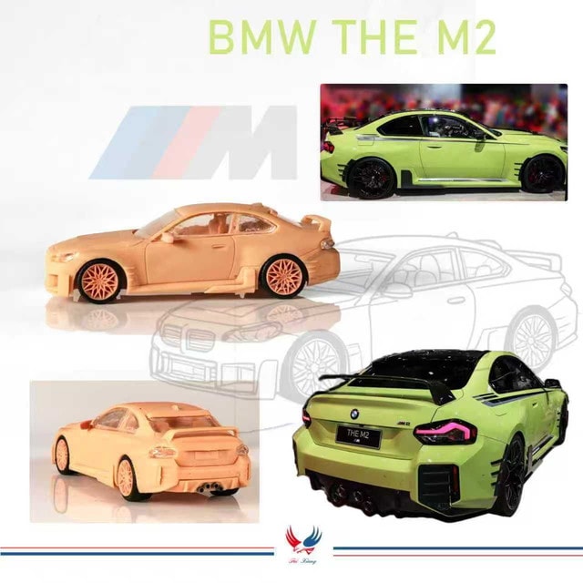 [ Pre-order ] Fei Xiang FX 1:64 BMW M2 Modified with Magnetic Detachable Hood - Saint Paul Yellow