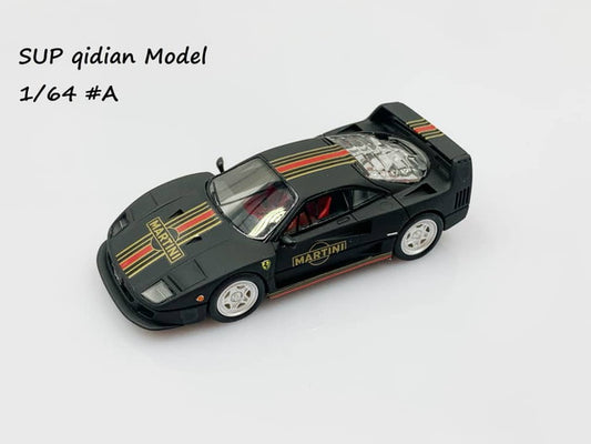 [ Pre-order ] Sup Qidian Model 1:64 F40 (F120) Matt Black Martini