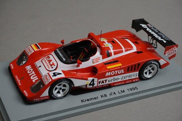 1:43 SPARK S0328 Porsche Kremer K8 Le Mans 1995 #4 model car