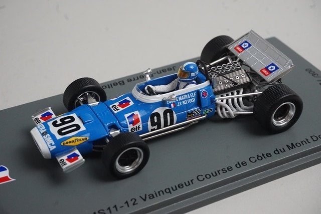 1:43 SPARK SF246 Matra MS11-12 Vainqueur Course de Cote du Mont Dore 1970 #90 model car