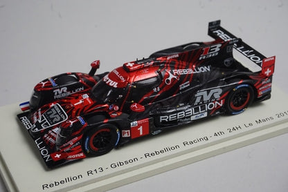 1:43 Spark S7001 Rebellion R13 Gibson Rebellion Racing Le Mans 24H 4th 2018 #1 model car