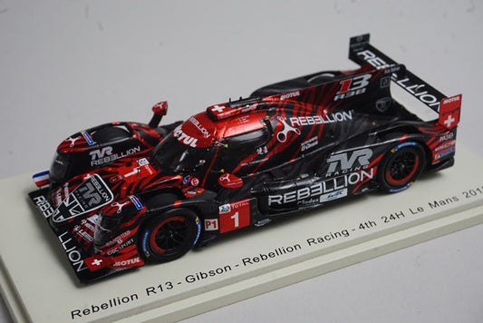 1:43 Spark S7001 Rebellion R13 Gibson Rebellion Racing Le Mans 24H 4th 2018 #1 model car