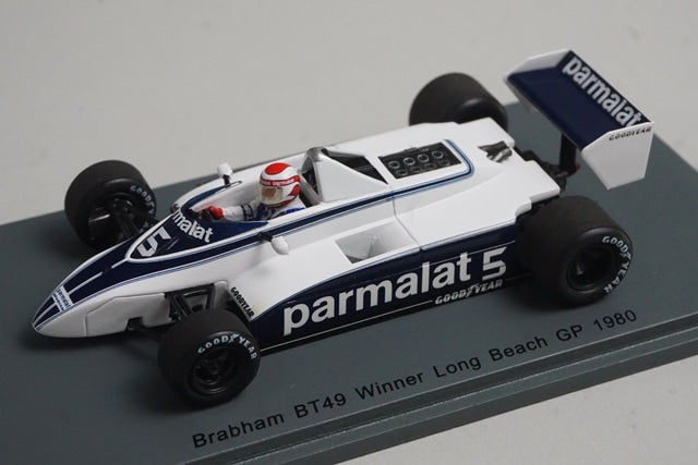 1:43 Spark S4790 Brabham BT49 Winner Long Beach GP 1980 #5 N. Piquet model car