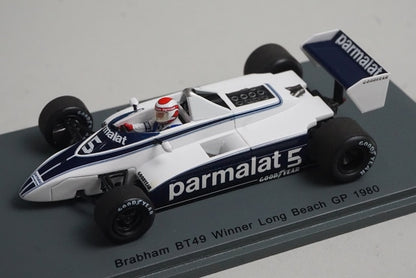 1:43 Spark S4790 Brabham BT49 Winner Long Beach GP 1980 #5 N. Piquet model car