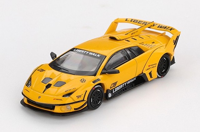 [ Pre-order ] MGT01135-L TSM MINI-GT 1:64 LB-Silhouette WORKS Lamborghini Murcielago GT EVO Yellow (Left-Hand Drive)