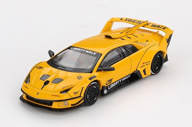 MGT01135-R TSM MINI-GT 1:64 LB-Silhouette WORKS Lamborghini Murcielago GT EVO Yellow (Right-hand drive)