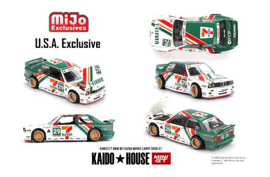 [ Pre-order ] KHMG217 TSM MINI-GT 1:64 BMW M3 KAIDO WORKS V1 Larry Chen (Left-Hand Drive) North American Exclusive