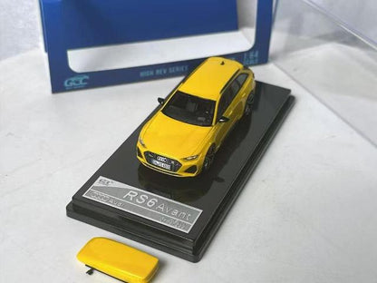 GCC 1:64 Audi RS6 Luggage Version Racing Yellow model car