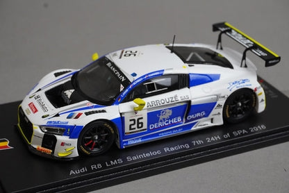 1:43 SPARK SB127 Audi R8 LMS Sainteloc Racing SPA 24H 7th 2016 #26 model car