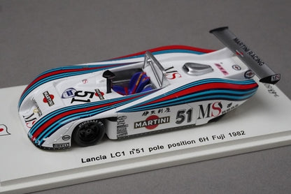 1:43 SPARK SJ021 Lancia LC1 Fuji 6H Pole Position 1982 #51 Martini model car