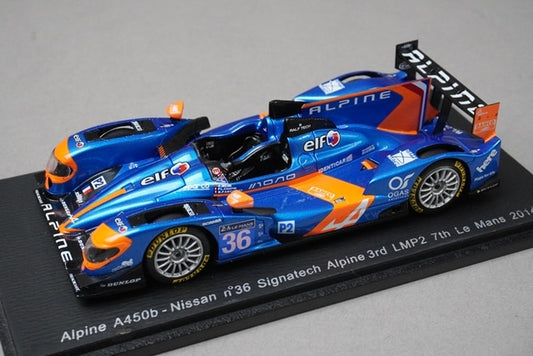 1:43 SPARK S4217 Alpine A450b Nissan Signatech LMP2 3rd Le Mans 7th 2014 #36 model car