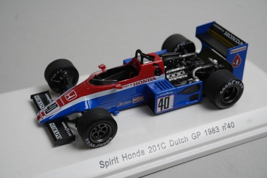 1:43 Rave R70253 Spirit Honda 201C Dutch GP 1983 #40 S. Johansson model car
