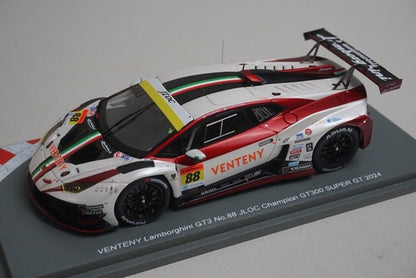 1:43 Spark 43SGT2024C3 VENTENY Lamborghini GT3 JLOC Champion GT300 Super GT 2024 #88 model car