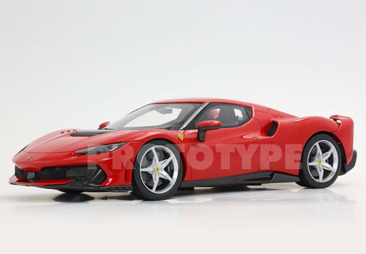 [ Pre-order ] P18269B BBR 1:18 Ferrari 296 Speciale Rosso Corsa (with clear case)
