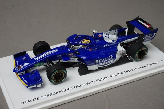 1:43 Spark SFJ004 Realize Corporation Kondo SF23 TRD 01F Super Formula model car