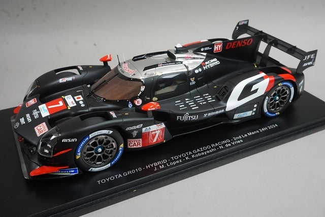 1:18 SPARK 18S644 Toyota GR010 Hybrid Toyota Gazoo Racing Le Mans 24H 2nd 2024 #7