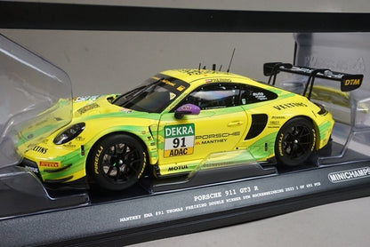 1:18 MINICHAMPS MG-M-911-DTM-#91-23-1801 Porsche 911 GT3R Manthey EMA DTM Hockenheimring 2023 #91 T. Preinink