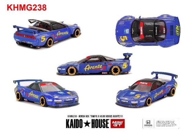 [ Pre-order ] KHMG238 TSM MINI-GT 1:64 Honda NSX TAMIYA x KAIDO HOUSE "Avante" V1 (Left-hand drive)