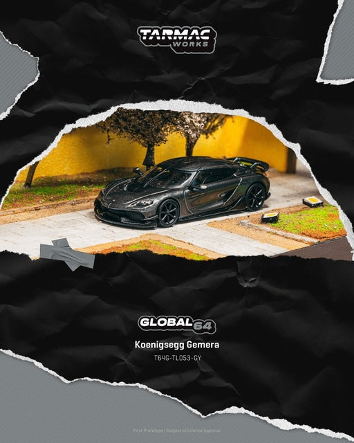 [ Pre-order ] T64G-TL053-GY Tarmac Works 1:64 Koenigsegg Gemera Grey