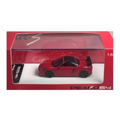 PE64902 peako 1:64 Toyota MR-S 1999 Red with Carbon Fiber Roof model car