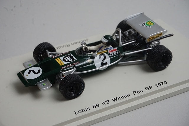 1:43 SPARK S2145 Lotus 69 Pau GP Winner 1970 #2 J. Rindt model car