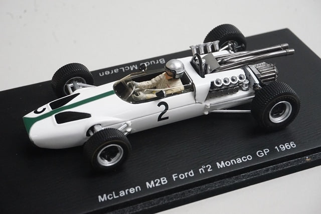 1:43 SPARK S3093 McLaren M2B Ford Monaco GP 1966 #2 B. McLaren model car