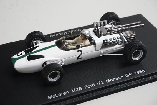 1:43 SPARK S3093 McLaren M2B Ford Monaco GP 1966 #2 B. McLaren model car