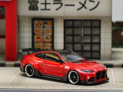 [ Pre-order ] SW Street Weapon 1:64 BMW G82 M4 GTR Wide-body Modified Modification Transparent Red