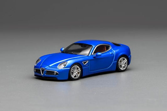 [ Pre-order ] M69055 MOTORHELIX 1:64 Alfa Romeo 8C Competizione 2008 Blu Magnetico Met