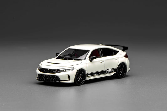 [ Pre-order ] M65319 Motor Helix 1/64 Honda Civic Type R (FL5) HKS Livery Championship WhiteM65319 Motor Helix 1:64 Honda Civic Type R (FL5) HKS Livery Championship White