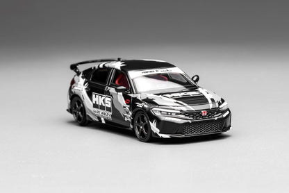 [ Pre-order ] Motor Helix 1:64 Scale Honda Civic Type R (FL5) HKS Livery Matte Black (M65320)