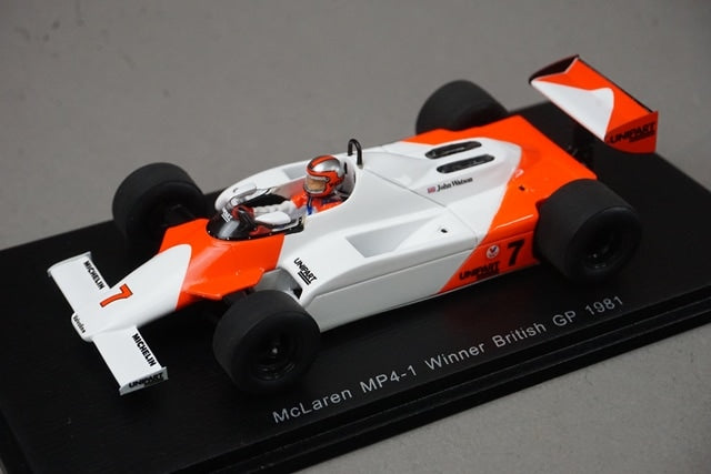 1:43 Spark S4300 McLaren MP4-1 British GP Winner 1981 #7 J. Watson