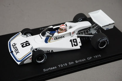 1:43 SPARK S4006 Surtees TS19 British GP 5th 1976 #19 A. Jones model car