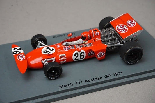 1:43 SPARK S3379 March 711 Austrian Grand Prix 1971 #26 N. Lauda model car